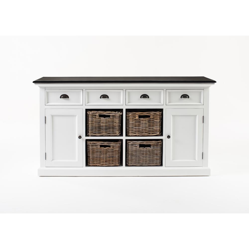 Halifax Contrast Classic White & Black Buffet. Picture 19