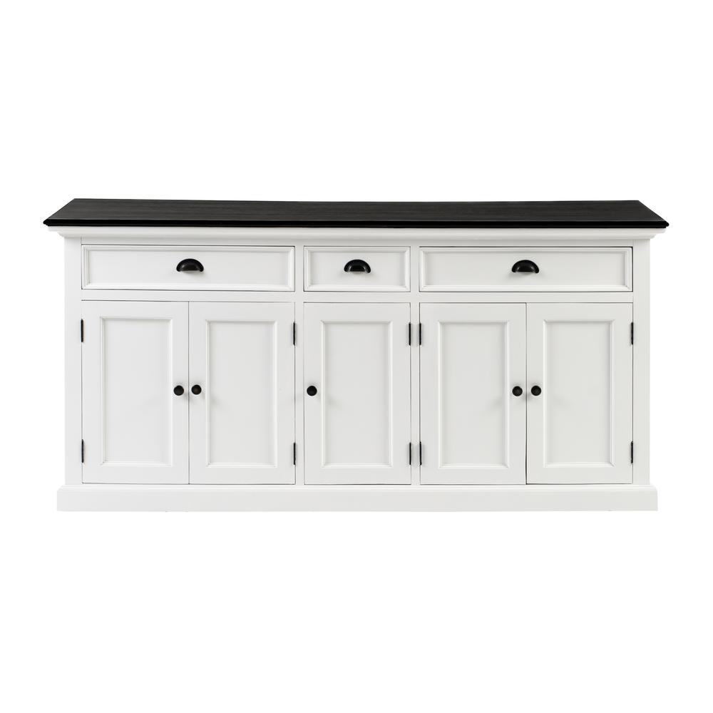Halifax Contrast Classic White & Black Buffet. Picture 1