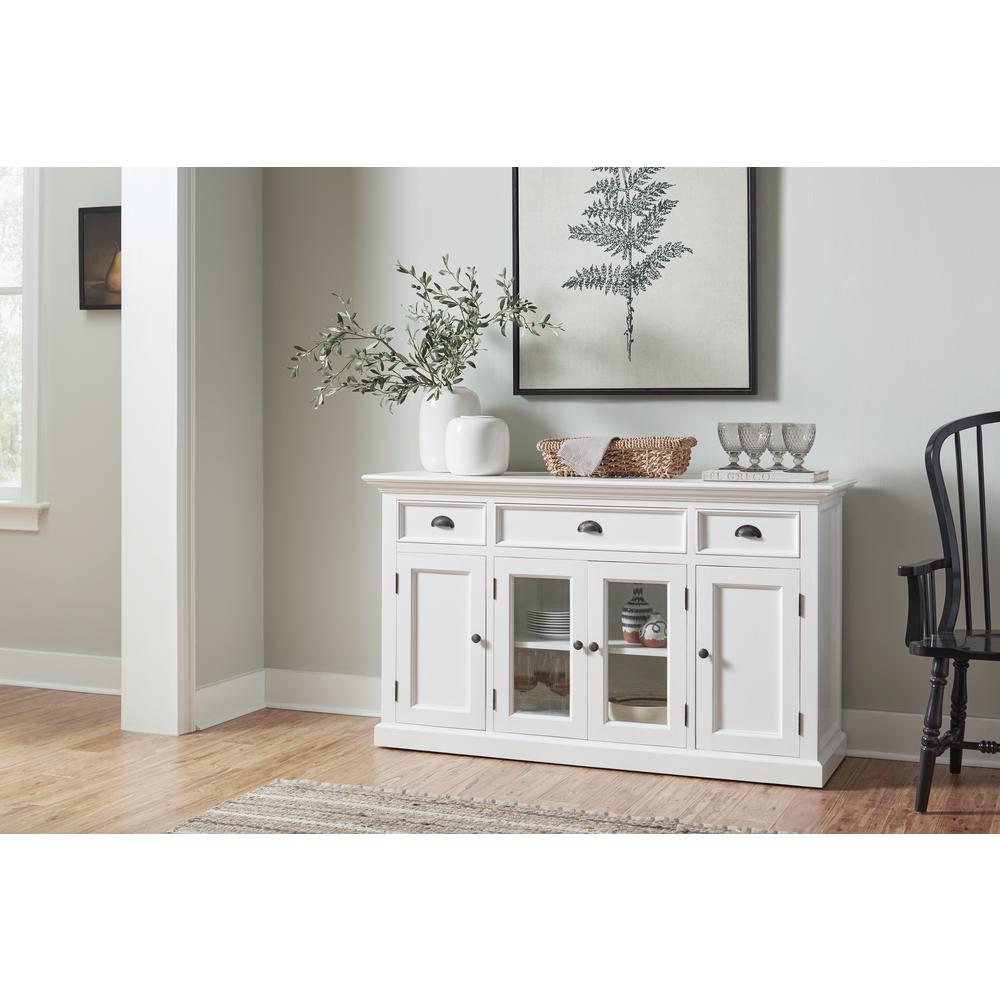 Halifax Classic White Buffet with 4 Doors 3 Drawers. Picture 11