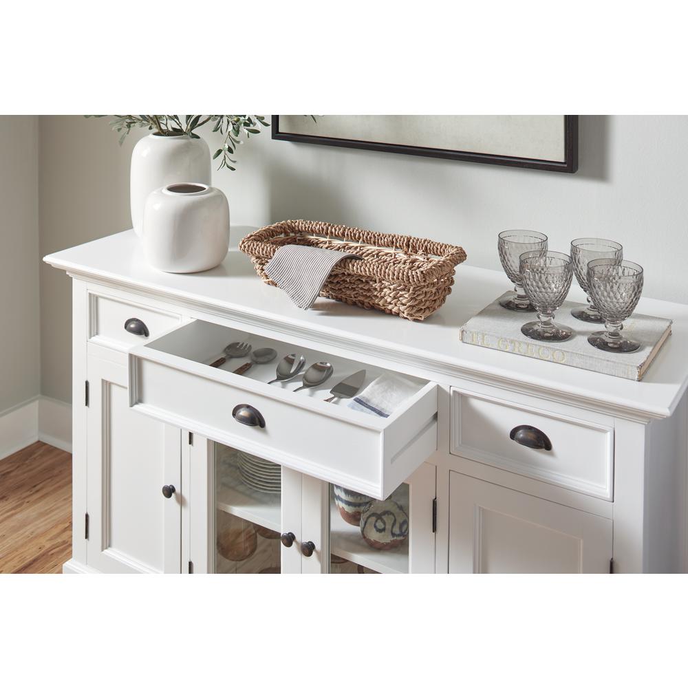 Halifax Classic White Buffet with 4 Doors 3 Drawers. Picture 12