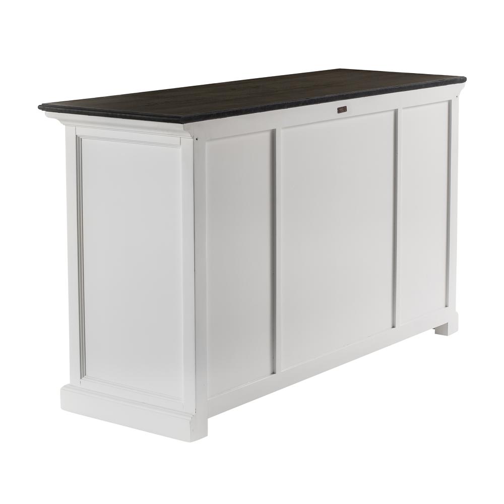 Halifax Contrast Classic White & Black Buffet with 4 Doors 3 Drawers. Picture 15