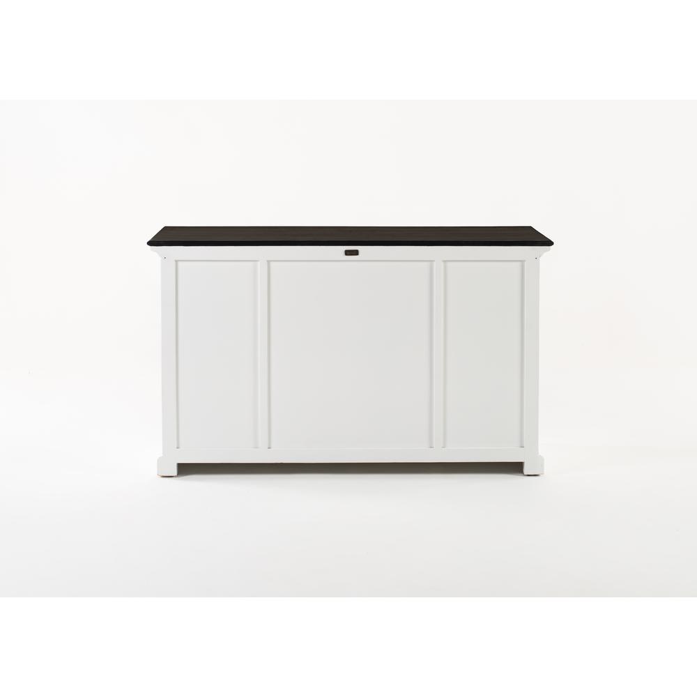 Halifax Contrast Classic White & Black Buffet with 4 Doors 3 Drawers. Picture 23