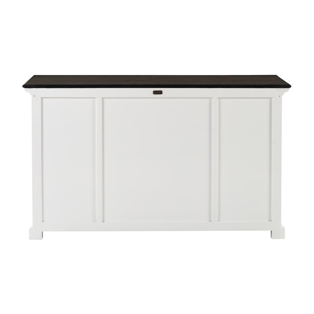 Halifax Contrast Classic White & Black Buffet with 4 Doors 3 Drawers. Picture 16