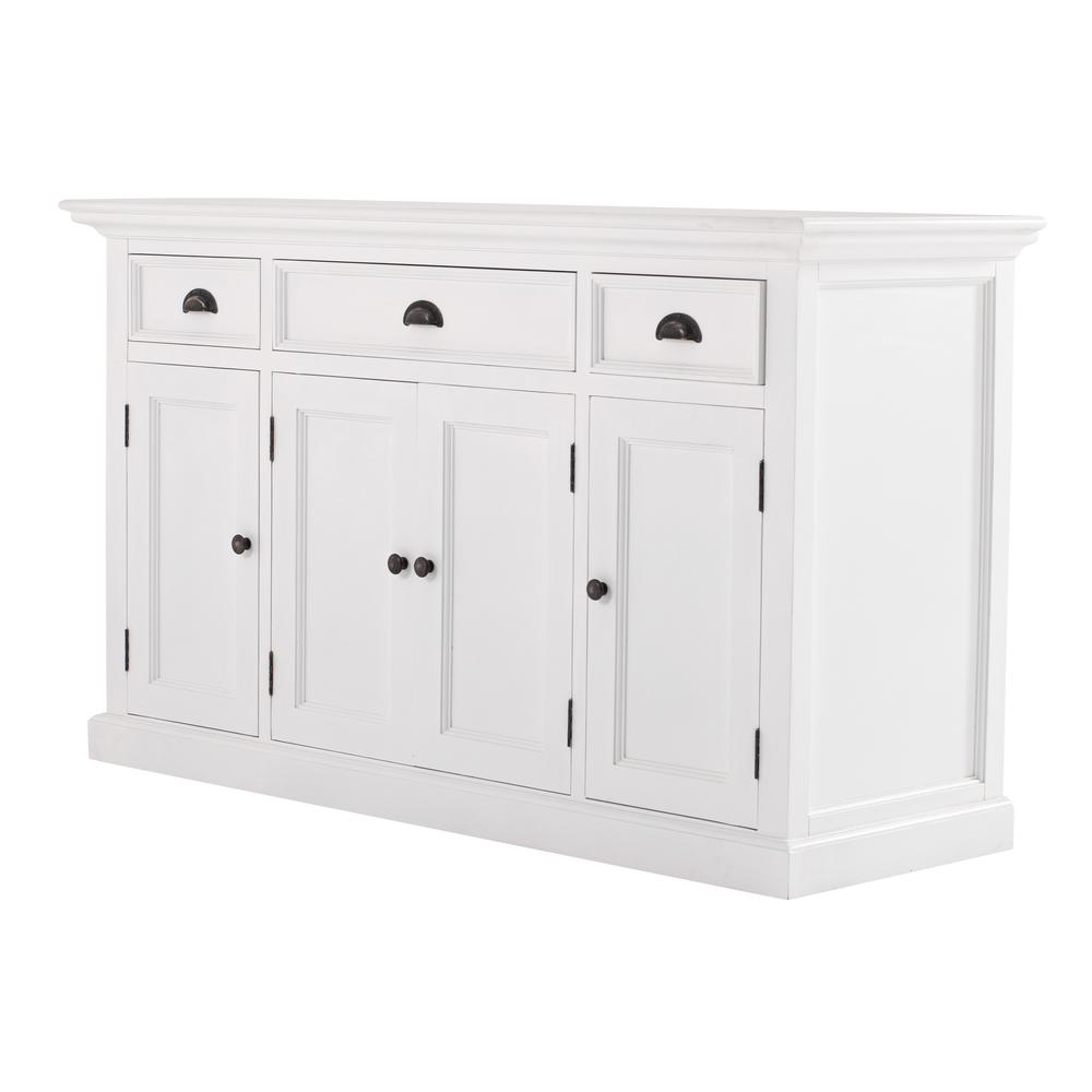 Classic White Buffet with 4 Doors 3 Drawers, Belen Kox. Picture 2