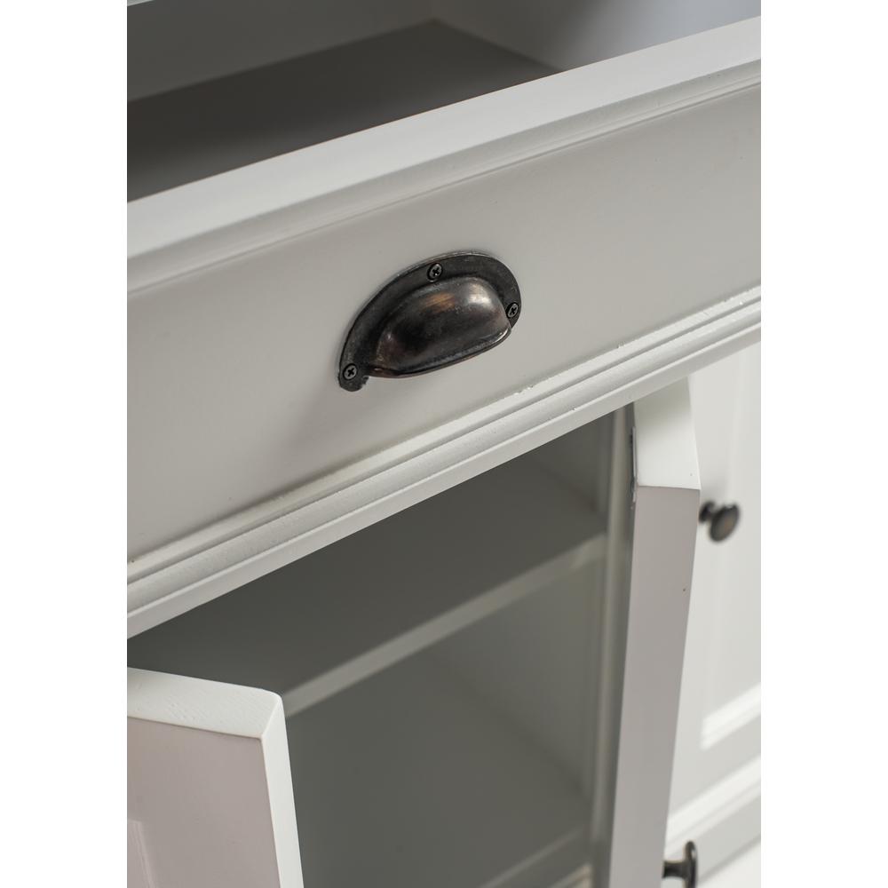 Halifax Contrast Classic White & Black Buffet with 4 Doors 3 Drawers. Picture 8