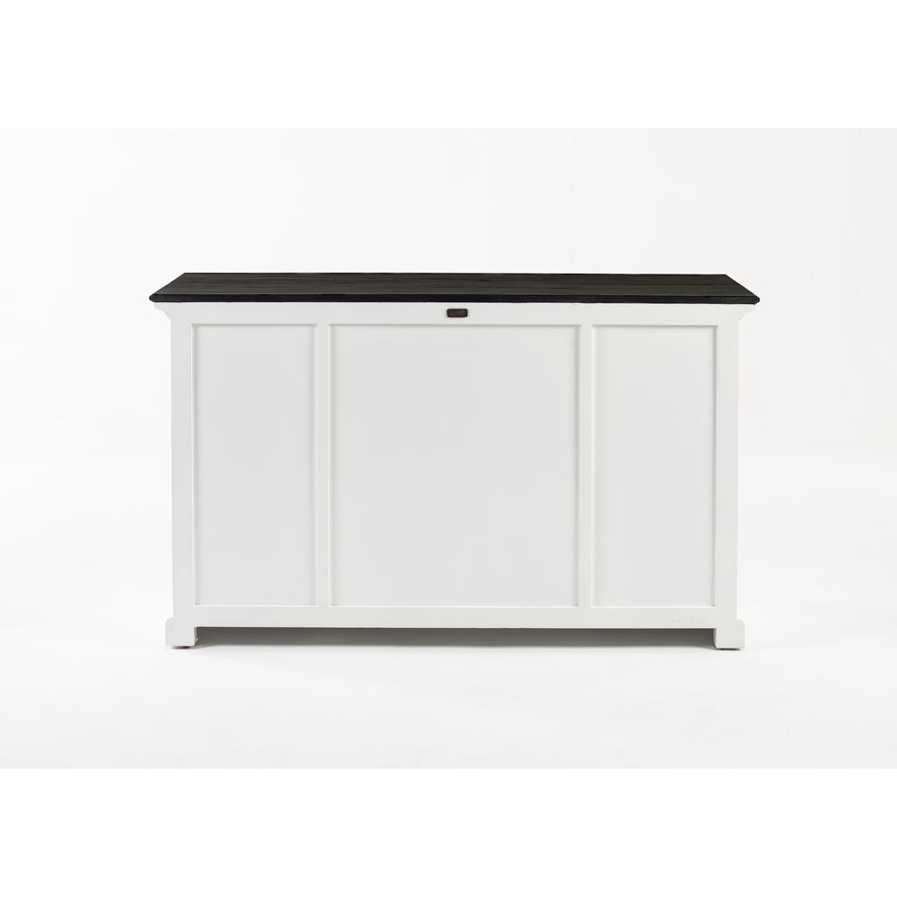 Halifax Contrast Classic White & Black Buffet with 4 Doors 3 Drawers. Picture 24