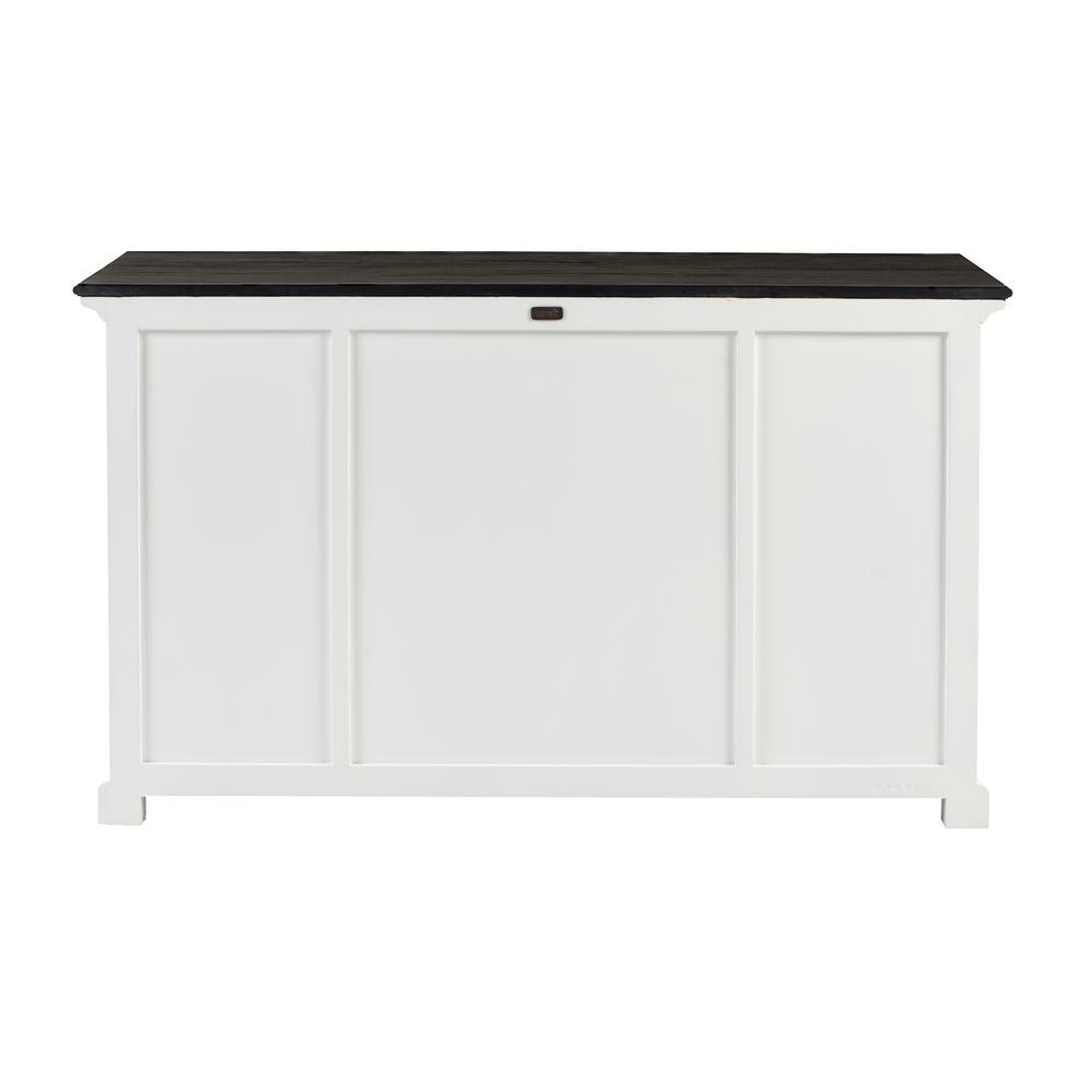 Halifax Contrast Classic White & Black Buffet with 4 Doors 3 Drawers. Picture 18