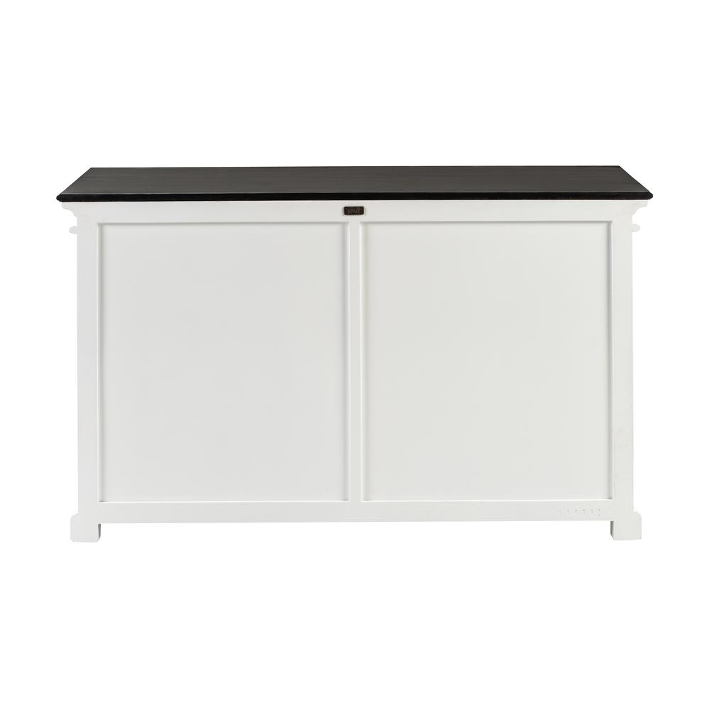 Halifax Contrast Classic White & Black Buffet with 4 Glass Doors. Picture 7