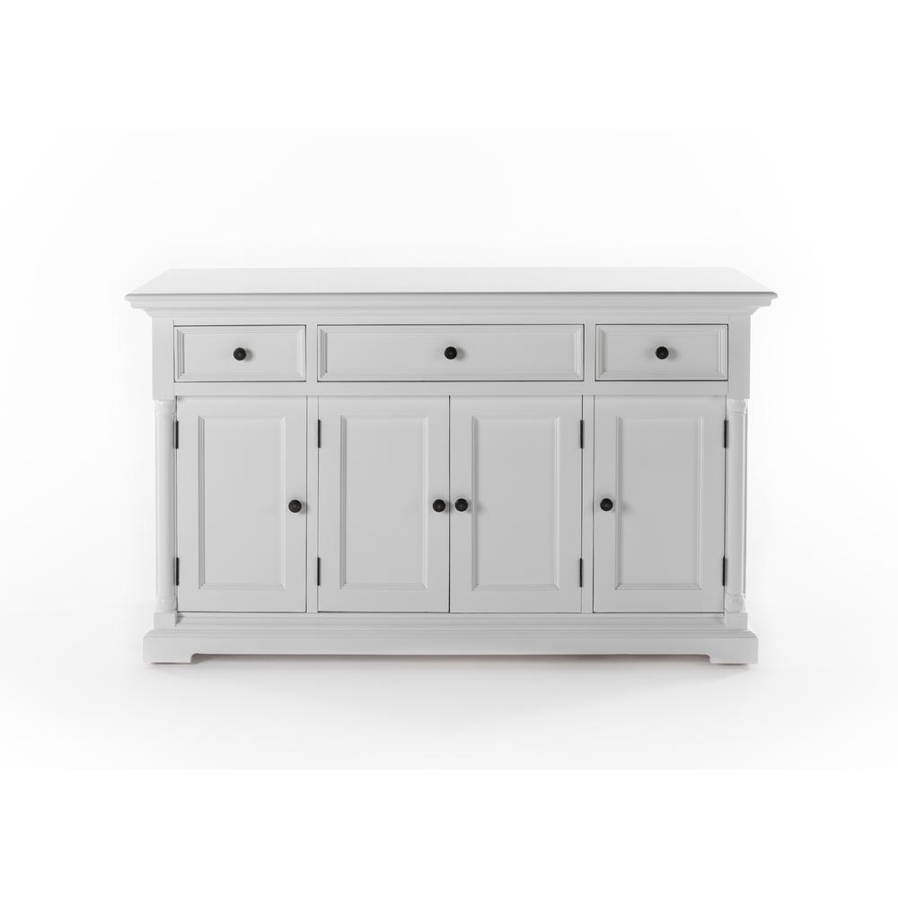 Provence Classic White Buffet with 4 Doors 3 Drawers. Picture 8