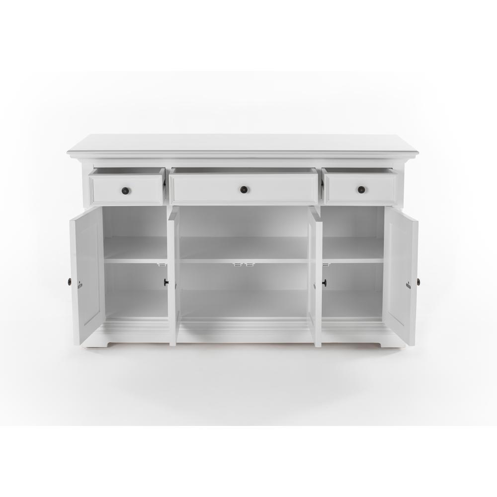 Provence Classic White Buffet with 4 Doors 3 Drawers. Picture 9