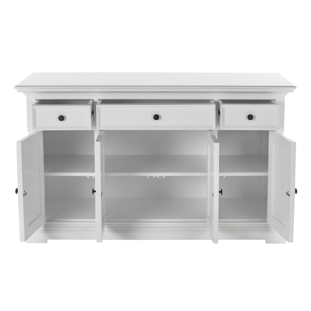 Provence Classic White Buffet with 4 Doors 3 Drawers. Picture 2