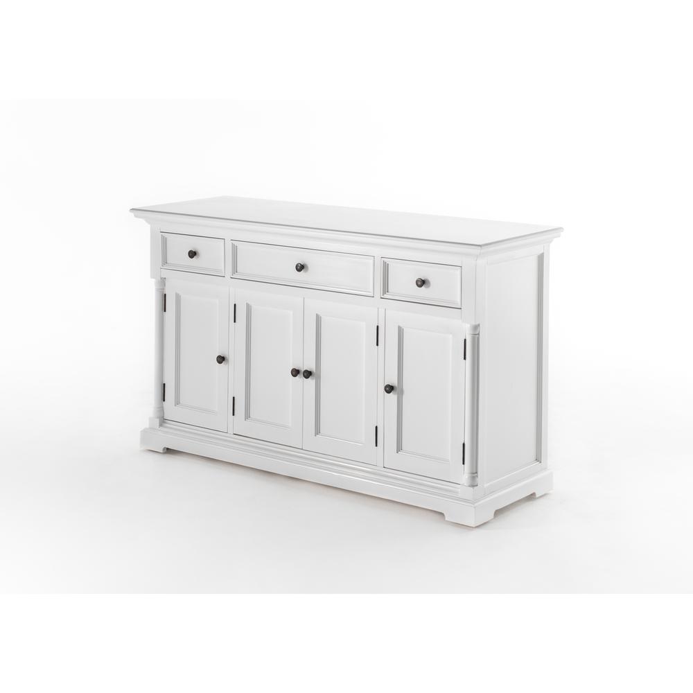 Provence Classic White Buffet with 4 Doors 3 Drawers. Picture 10