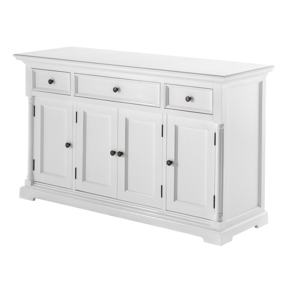 Provence Classic White Buffet with 4 Doors 3 Drawers. Picture 3