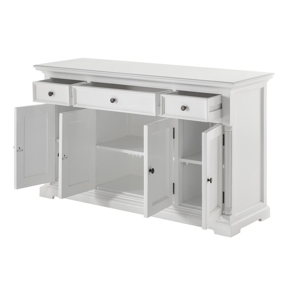 Provence Classic White Buffet with 4 Doors 3 Drawers. Picture 4