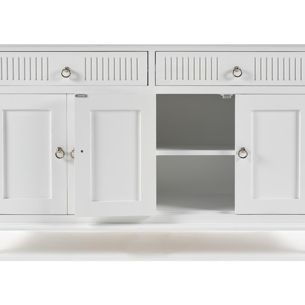 Skansen Classic White Buffet with 4 Doors. Picture 9