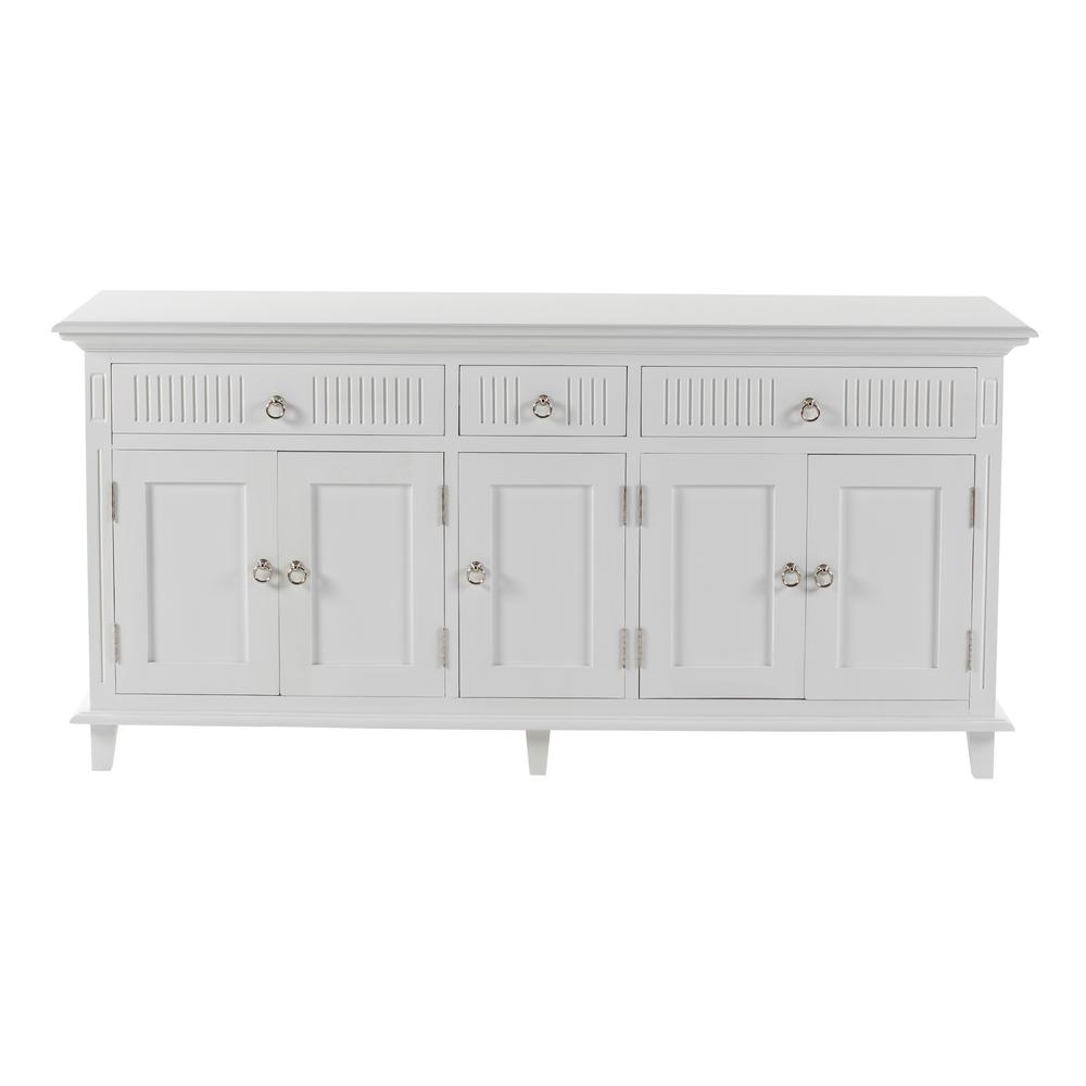 Skansen Classic White Buffet with 5 Doors. Picture 1