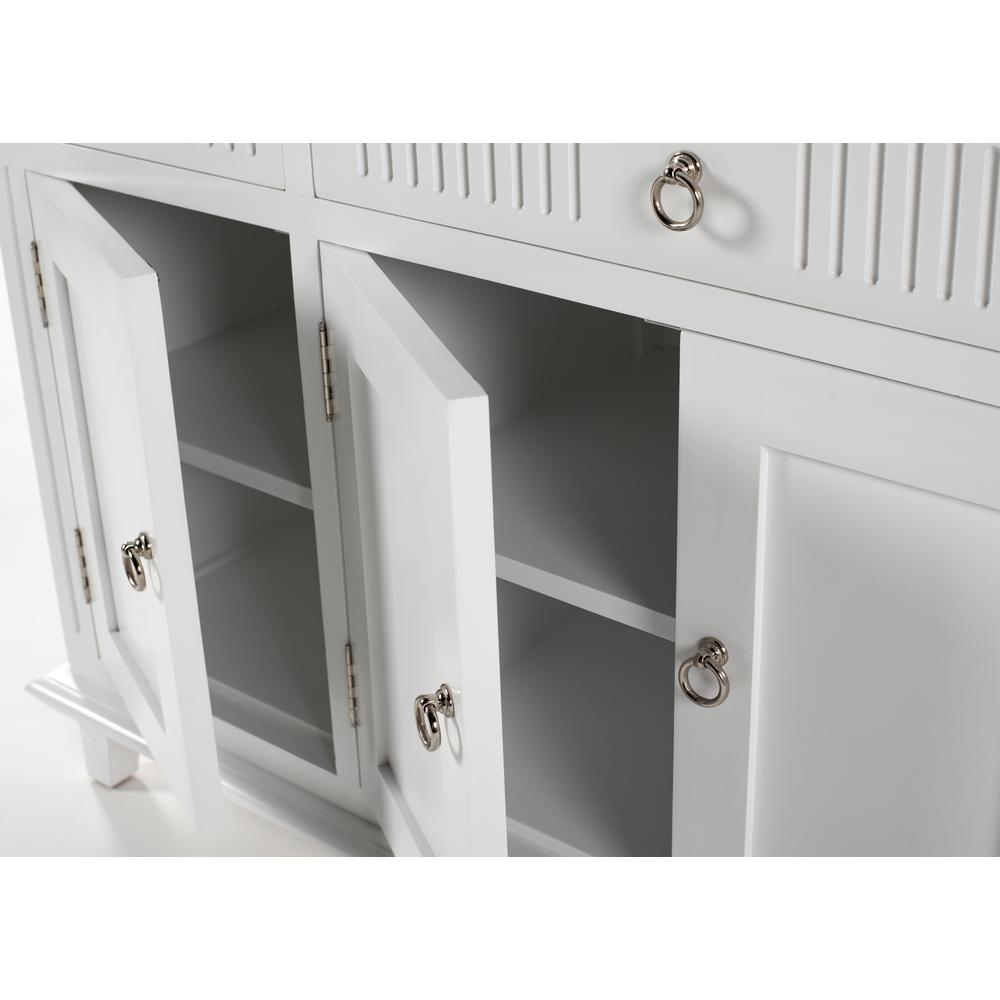 Skansen Classic White Buffet with 4 Doors 3 Drawers. Picture 7