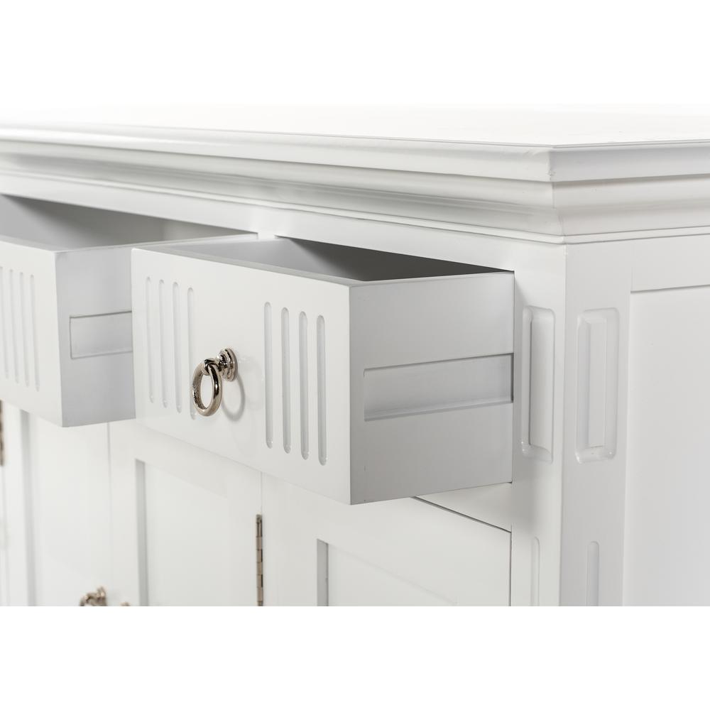 Skansen Classic White Buffet with 4 Doors 3 Drawers. Picture 13