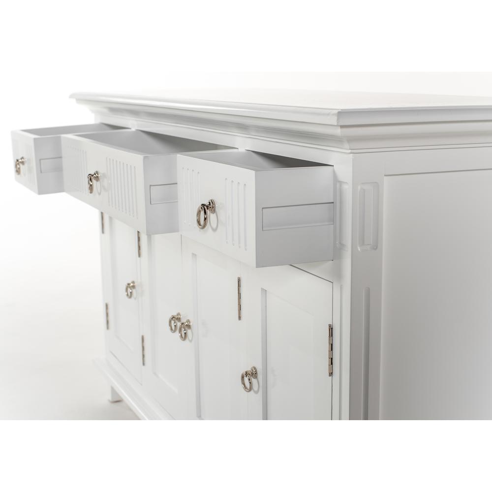 Skansen Classic White Buffet with 4 Doors 3 Drawers. Picture 14