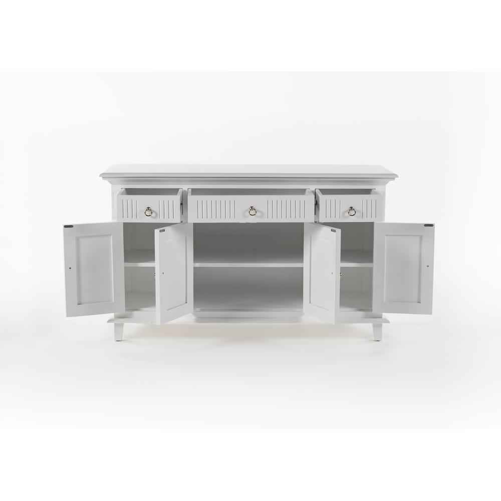 Skansen Classic White Buffet with 4 Doors 3 Drawers. Picture 18