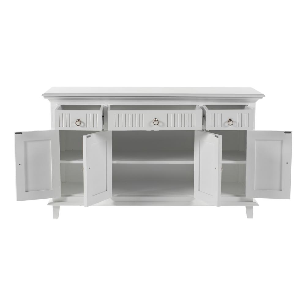 Skansen Classic White Buffet with 4 Doors 3 Drawers. Picture 2