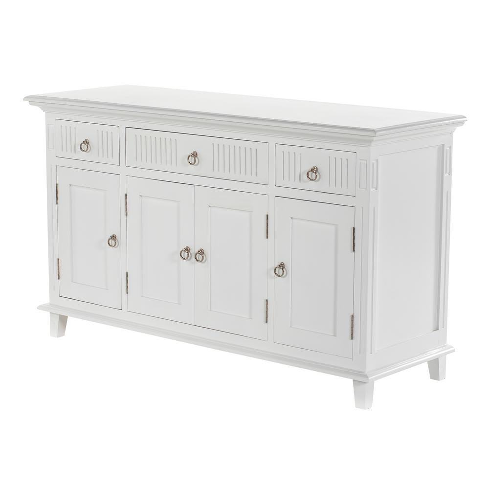 Skansen Classic White Buffet with 4 Doors 3 Drawers. Picture 3
