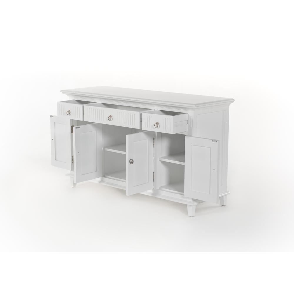 Skansen Classic White Buffet with 4 Doors 3 Drawers. Picture 19