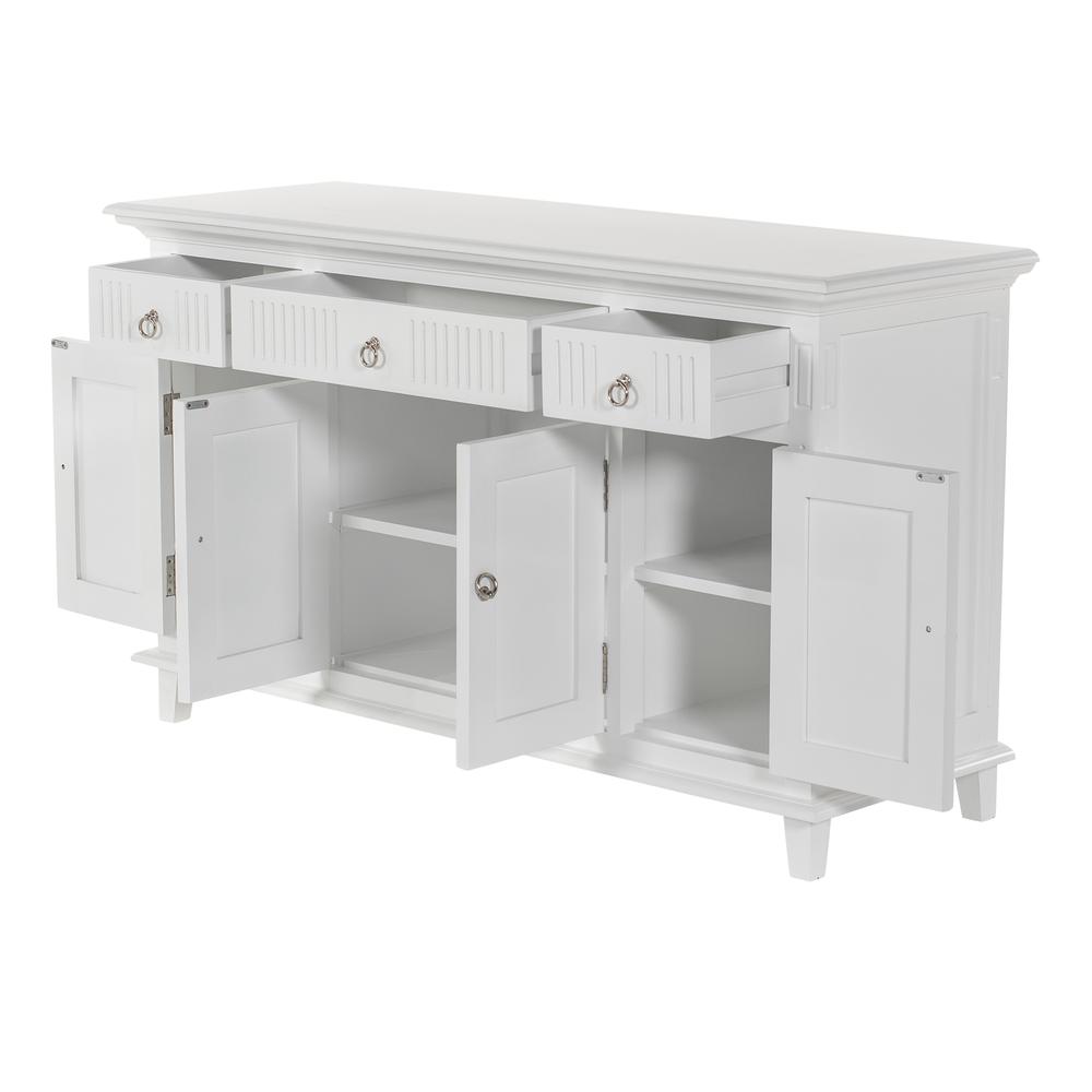 Skansen Classic White Buffet with 4 Doors 3 Drawers. Picture 4