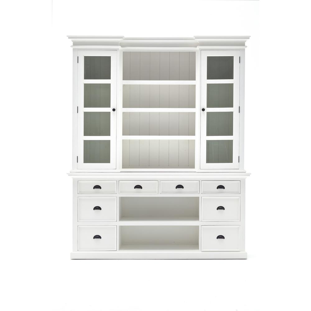 Halifax Classic White Library Hutch with Basket Set. Picture 14