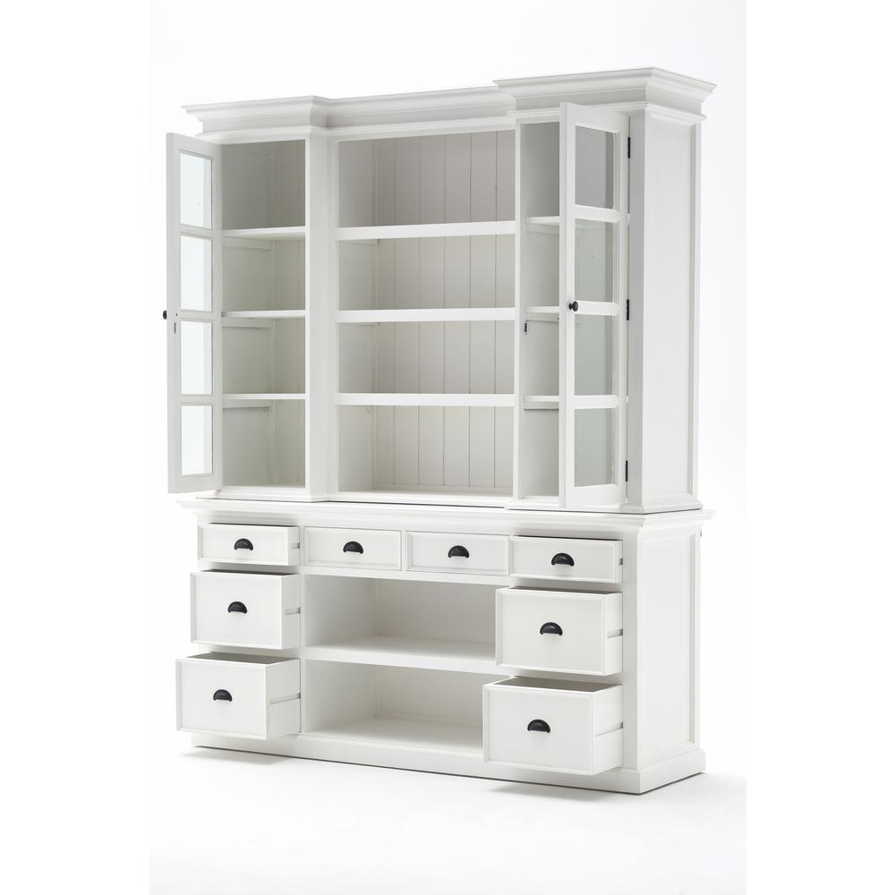 Halifax Classic White Library Hutch with Basket Set. Picture 18