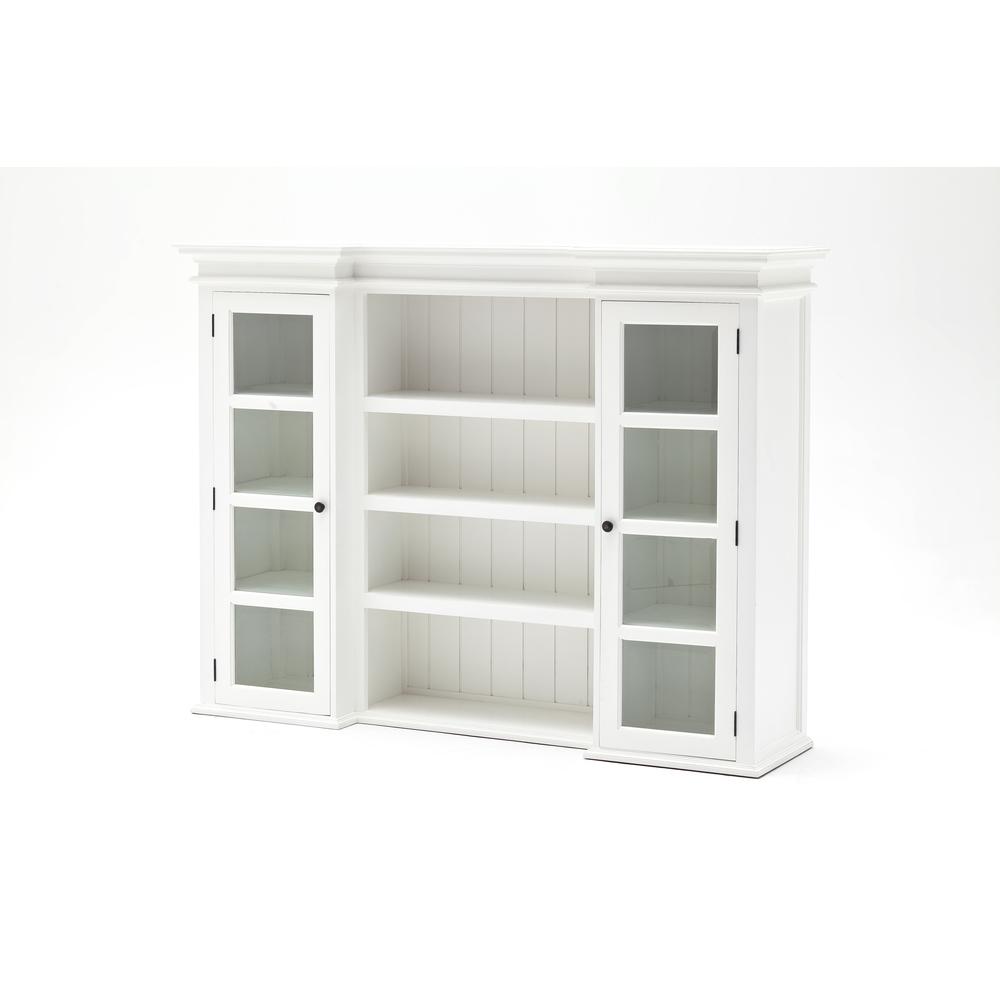 Halifax Classic White Library Hutch with Basket Set. Picture 23
