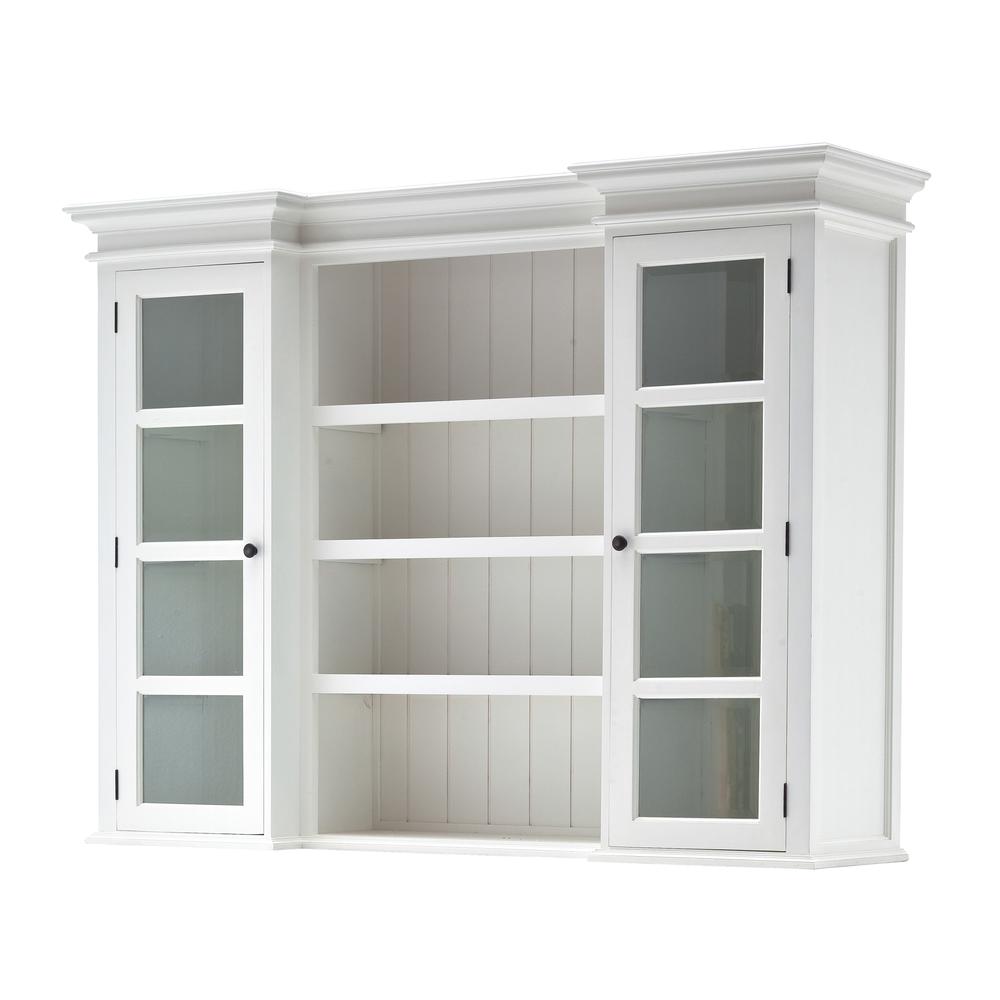 Halifax Classic White Library Hutch with Basket Set. Picture 43