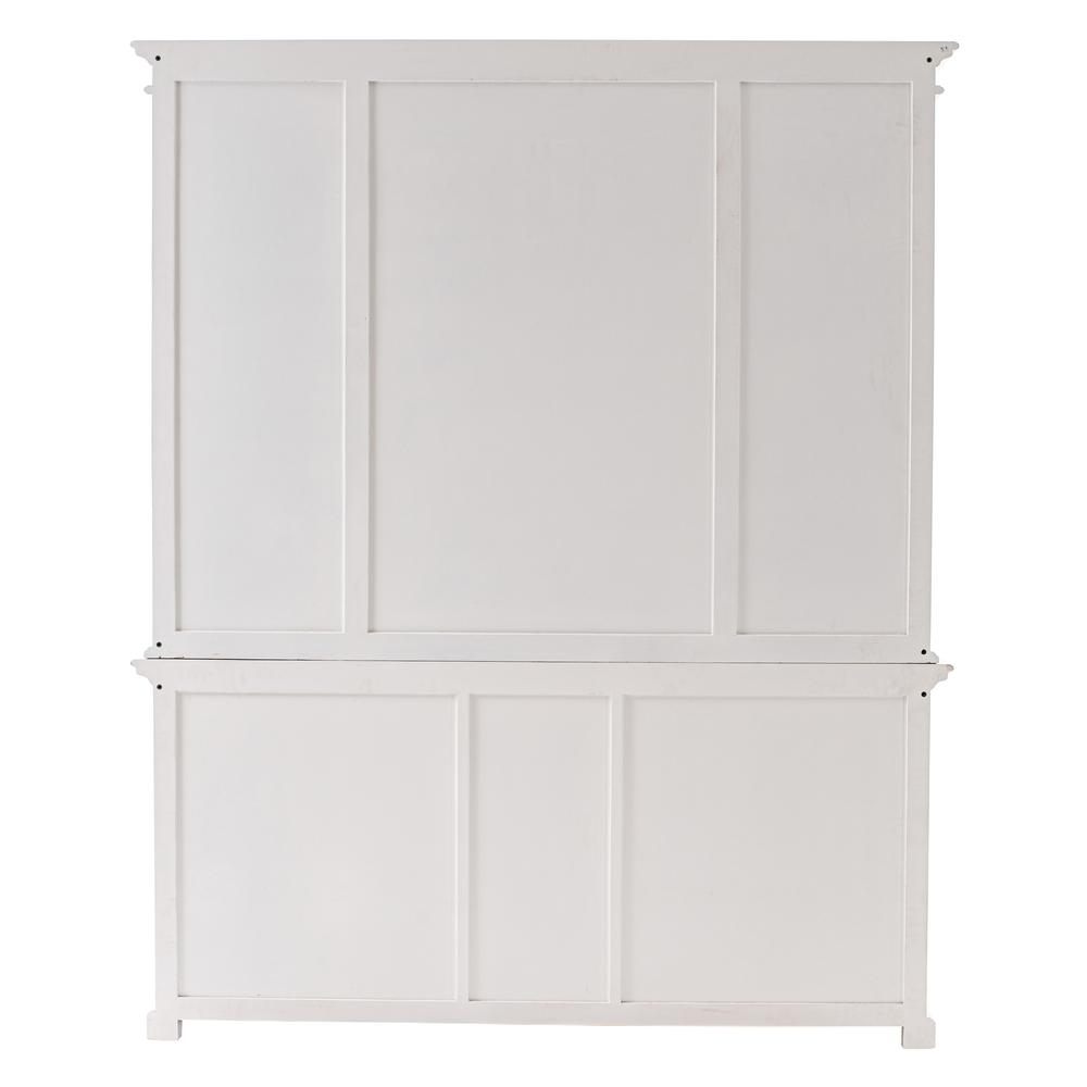 Halifax Classic White Kitchen Hutch Cabinet with 5 Doors 3 Drawers. Picture 4
