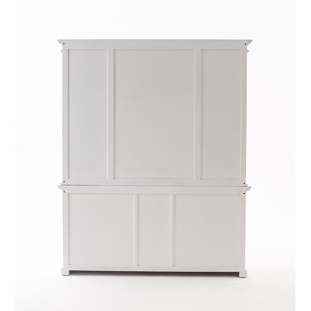 Halifax Classic White Kitchen Hutch Cabinet with 5 Doors 3 Drawers. Picture 18