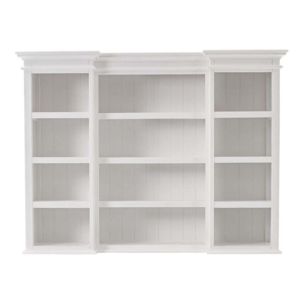 Halifax Classic White Kitchen Hutch Cabinet with 5 Doors 3 Drawers. Picture 5