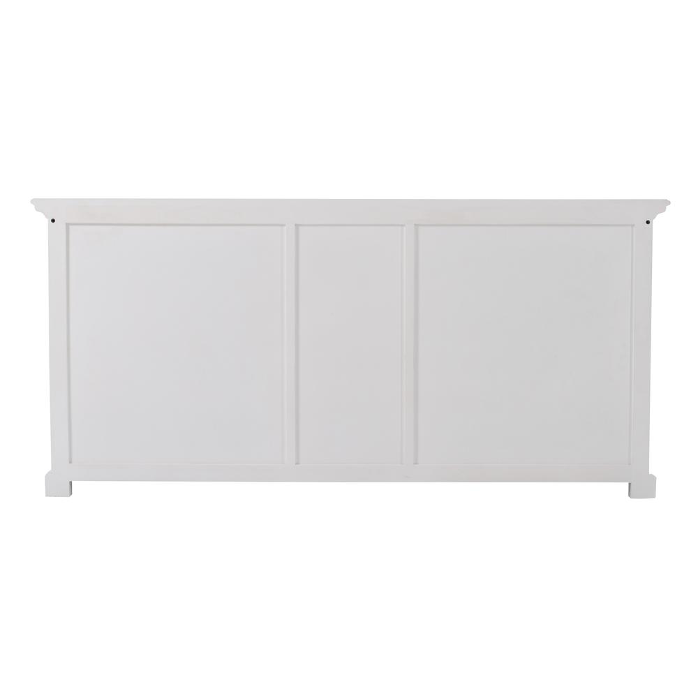 Halifax Classic White Kitchen Hutch Cabinet with 5 Doors 3 Drawers. Picture 32