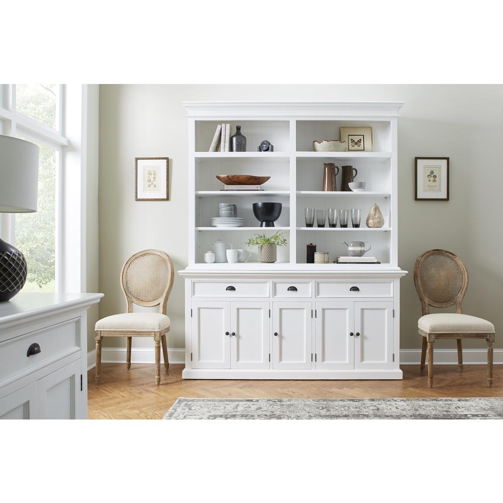 Halifax Classic White Hutch Bookcase 5 Doors 3 Drawers. Picture 6