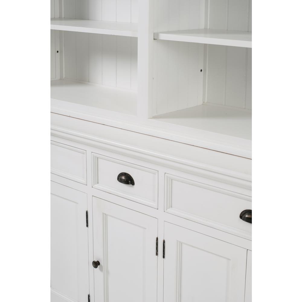 Halifax Classic White Hutch Bookcase 5 Doors 3 Drawers. Picture 9