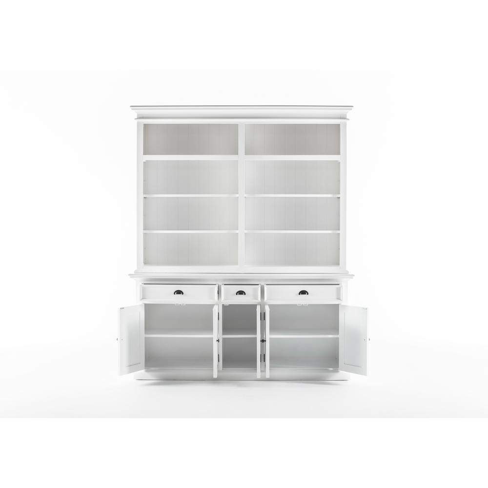 Halifax Classic White Hutch Bookcase 5 Doors 3 Drawers. Picture 30