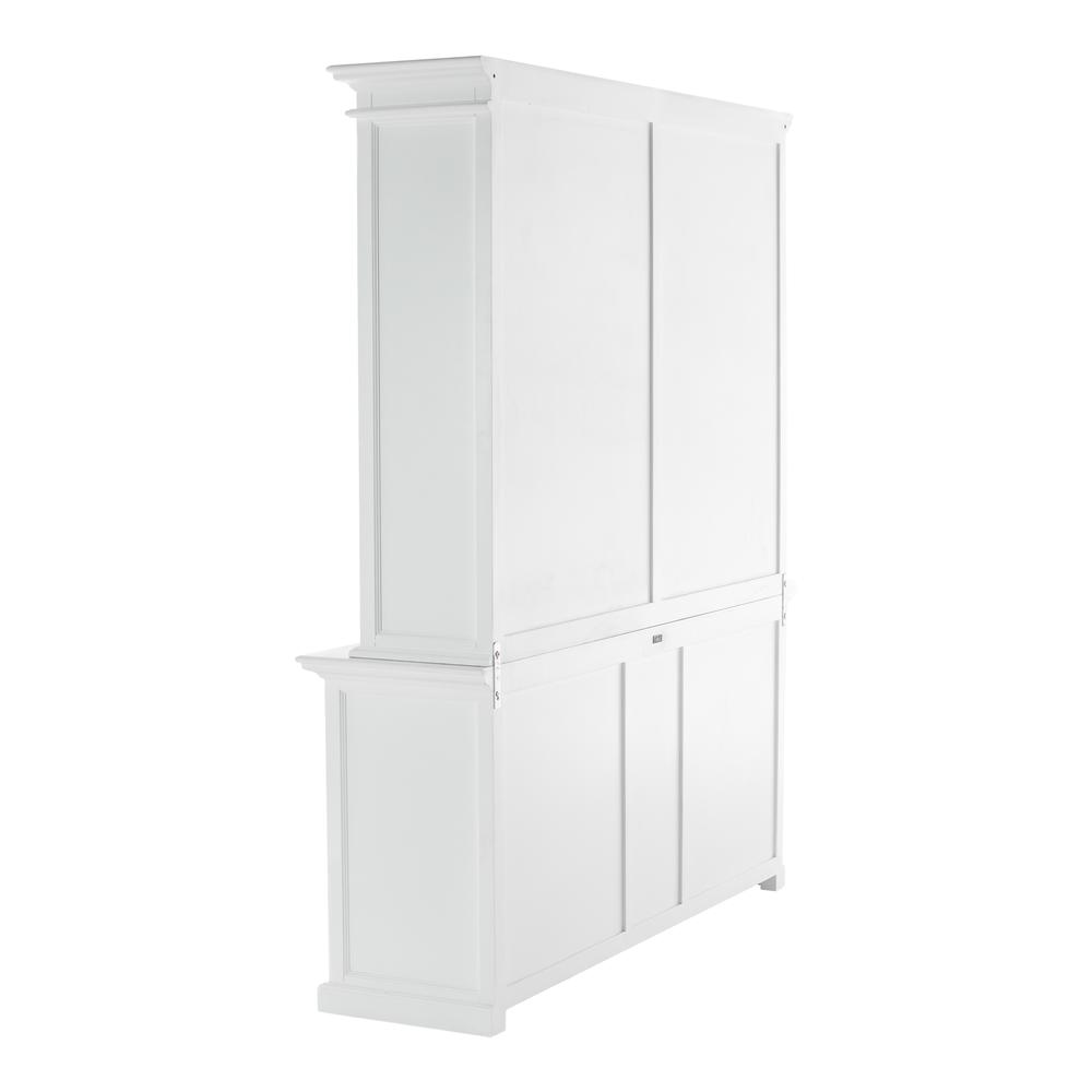 Halifax Classic White Hutch Bookcase 5 Doors 3 Drawers. Picture 12