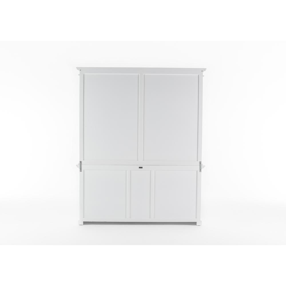 Halifax Classic White Hutch Bookcase 5 Doors 3 Drawers. Picture 36