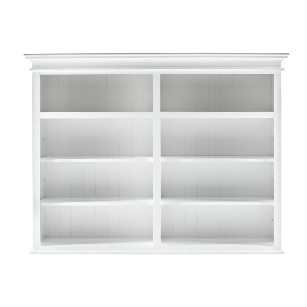 Halifax Classic White Hutch Bookcase 5 Doors 3 Drawers. Picture 14