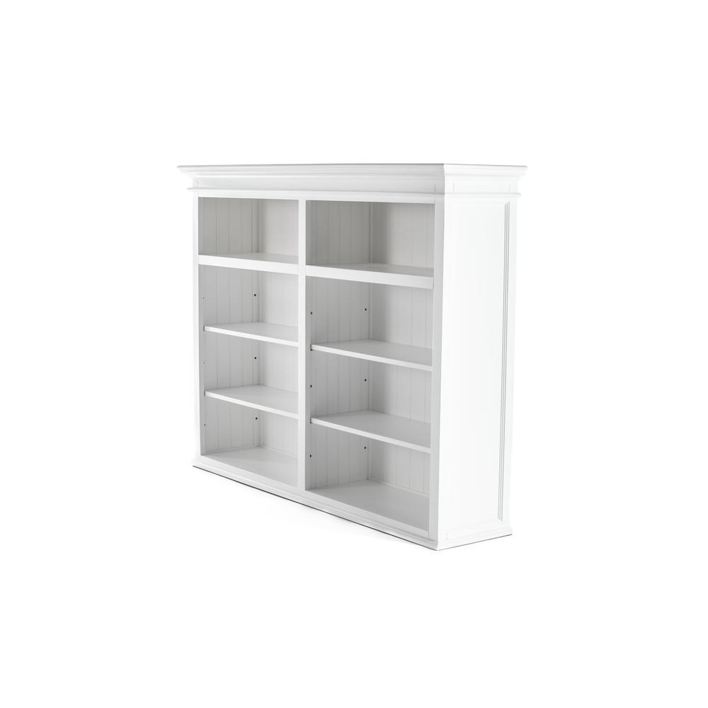 Halifax Classic White Hutch Bookcase 5 Doors 3 Drawers. Picture 37