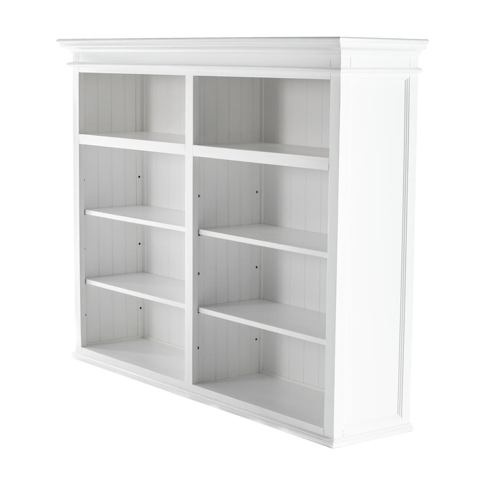 Halifax Classic White Hutch Bookcase 5 Doors 3 Drawers. Picture 16