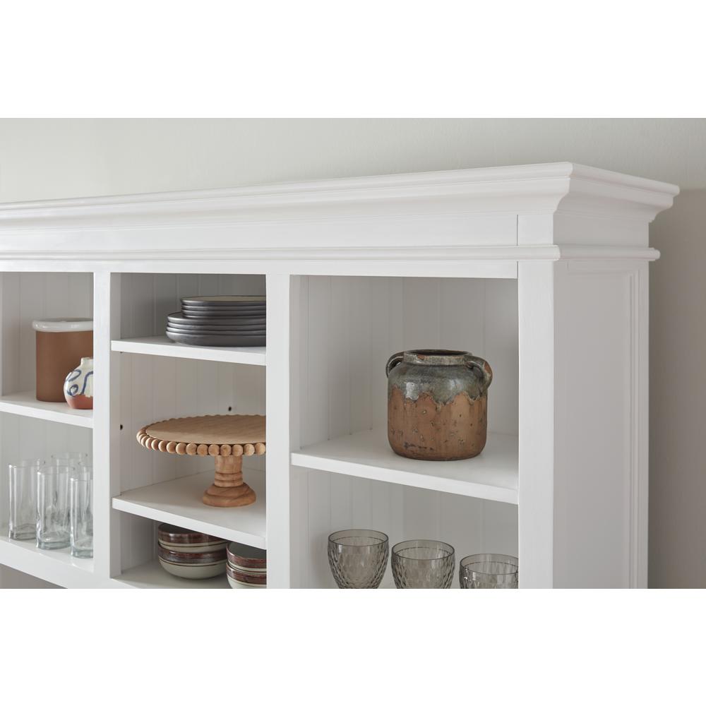 Halifax Classic White Buffet Hutch Unit with 2 Adjustable Shelves. Picture 32