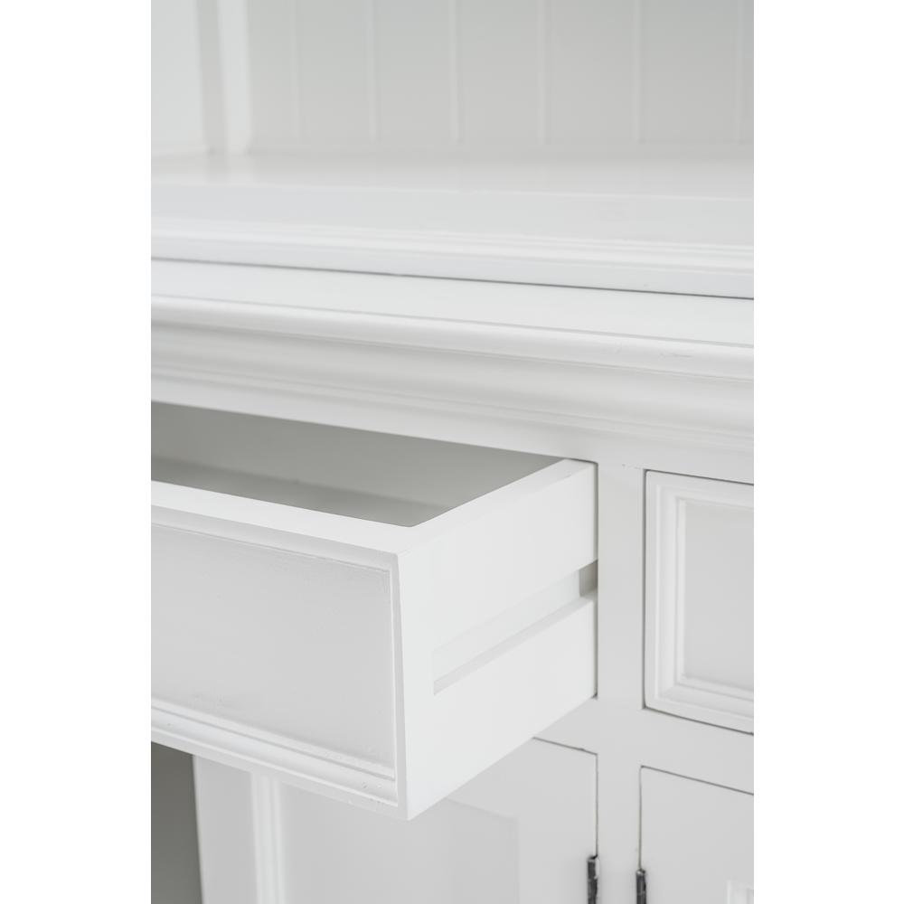 Halifax Classic White Buffet Hutch Unit with 2 Adjustable Shelves. Picture 35