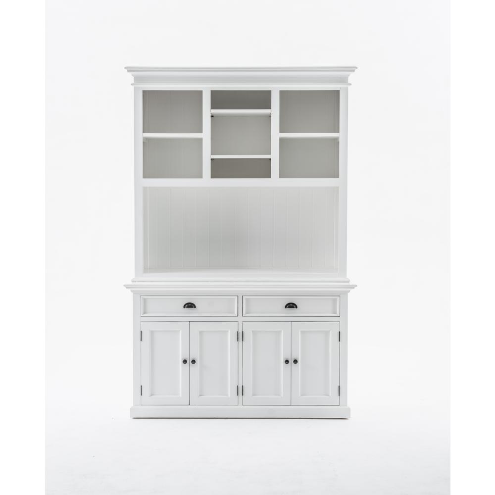 Halifax Classic White Buffet Hutch Unit with 2 Adjustable Shelves. Picture 16