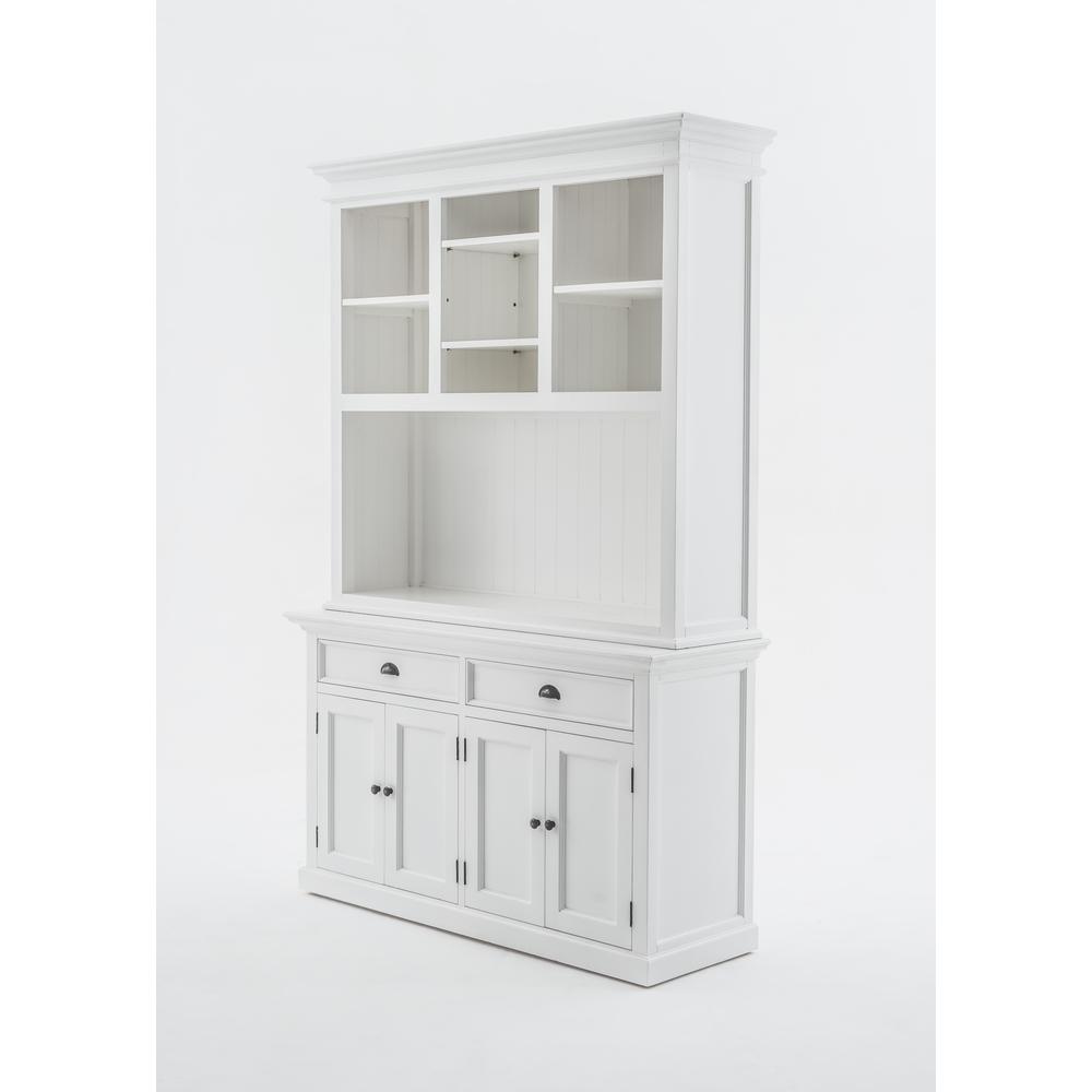 Halifax Classic White Buffet Hutch Unit with 2 Adjustable Shelves. Picture 18