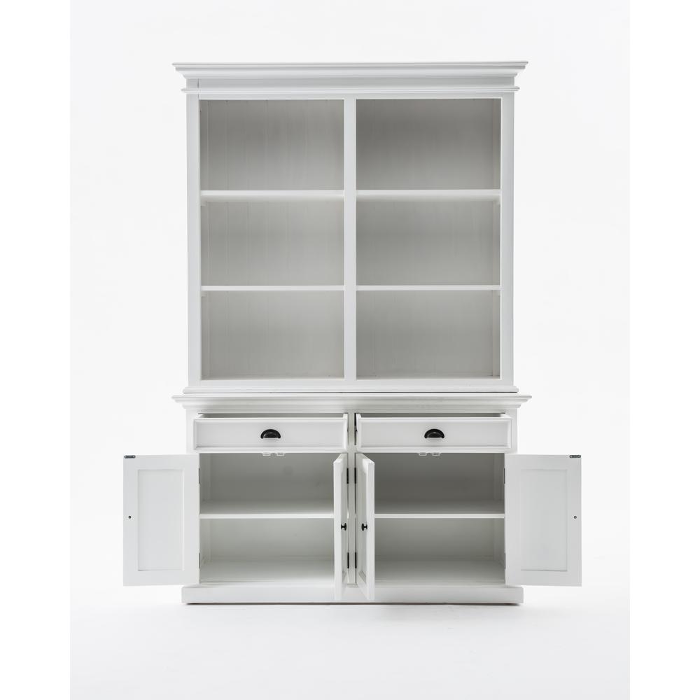 Halifax Classic White Buffet Hutch Unit with 6 Shelves. Picture 23
