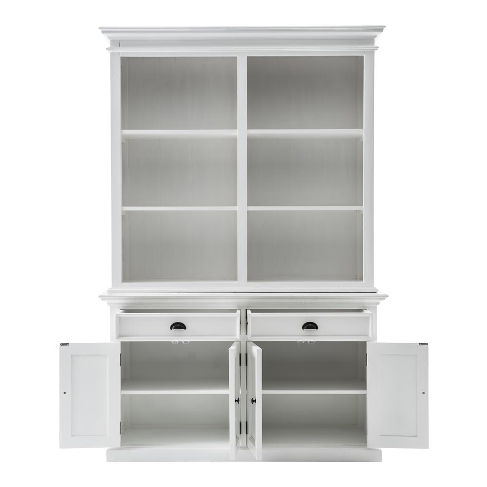 Halifax Classic White Buffet Hutch Unit with 6 Shelves. Picture 3